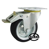 KOLESO KOLESO fi.160mm kov-guma ŤAŽNÁ BRZDA KOLESO KOLESO fi.160mm kov-guma ŤAŽNÁ BRZDA