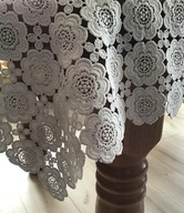 Sivý celočipkový obrus Guipure 85cm/85cm Sivý celočipkový obrus Guipure 85cm/85cm