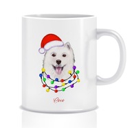 Vtipný vianočný darčekový hrnček Samojed (pomenovaný po Vtipný vianočný darčekový hrnček Samojed (pomenovaný po