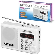 Sencor SRD 215W vreckový rádiový prijímač biely Sencor SRD 215W vreckový rádiový prijímač biely