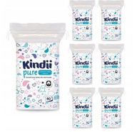 Cleanic Kindii Pure obdĺžnikové kozmetické tampóny pre bábätká 7x60 ks.