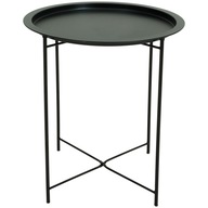 OKRUHÝ KOVOVÝ SKLADACÍ KÁVAČNÝ STOLÍK LOFT 47 CM OKRUHÝ KOVOVÝ SKLADACÍ KÁVAČNÝ STOLÍK LOFT 47 CM