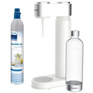Philips karbonizátor vody, biely, nehrdzavejúca oceľ.