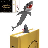 Záložka 3D zvieracie zvieratá vtipné vtipné pre darčekový žralok Záložka 3D zvieracie zvieratá vtipné vtipné pre darčekový žralok