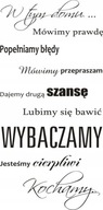 Nápis na stene, nálepka - V tomto dome... - 71 Nápis na stene, nálepka - V tomto dome... - 71