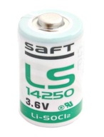 SAFT LS14250 3,6V LiSOCl2 1/2 AA lítiová batéria SAFT LS14250 3,6V LiSOCl2 1/2 AA lítiová batéria