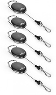 Odolný ťažný mechanizmus Jojo Style kovová karabina 80 cm čierna x 5 Odolný ťažný mechanizmus Jojo Style kovová karabina 80 cm čierna x 5