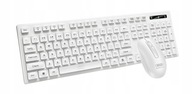 Bezdrôtová súprava klávesnice a myši, biela