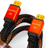 8K BRAID KÁBEL HDMI-HDMI OFC KÁBEL 1,8 m v2.1 UHD 8K BRAID KÁBEL HDMI-HDMI OFC KÁBEL 1,8 m v2.1 UHD