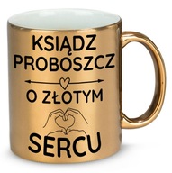 LESKLÝ ZLATÝ HRNČEK AKO DARČEK PRE KŇAZA SO ZLATÝM SRDCOM LESKLÝ ZLATÝ HRNČEK AKO DARČEK PRE KŇAZA SO ZLATÝM SRDCOM