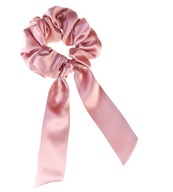 Hodvábna scrunchie so stuhou do vlasov - špinavo ružová Hodvábna scrunchie so stuhou do vlasov - špinavo ružová