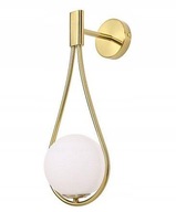 NÁSTENNÁ LAMPA, NÁSTENNÁ LAMPA, SKLENENÁ GUĽA, MLIEČNE ZLATÁ NÁSTENNÁ LAMPA, NÁSTENNÁ LAMPA, SKLENENÁ GUĽA, MLIEČNE ZLATÁ