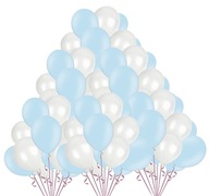 Sada balónov White Blue Balloons Communion Baptism Baby Shower 100 ks. Sada balónov White Blue Balloons Communion Baptism Baby Shower 100 ks.
