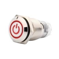 Resetovací spínač 1NO+1NC, červené LED podsvietenie Resetovací spínač 1NO+1NC, červené LED podsvietenie
