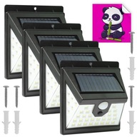 4 LED solárne záhradné lampy so SENZOROM POHYBU
