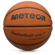Tréningová basketbalová lopta Meteor Cellular 7, hnedá