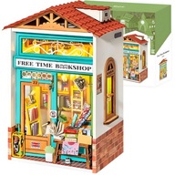 ROBOTIME Drevený 3D model puzzle - kníhkupectvo ROBOTIME Drevený 3D model puzzle - kníhkupectvo