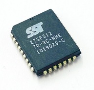 SST27SF512 Vymazateľná EPROM PLCC32 - 5 ks SST27SF512 Vymazateľná EPROM PLCC32 - 5 ks