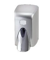 Nástenný ručný dávkovač mydla 0,5 l, strieborný Nástenný ručný dávkovač mydla 0,5 l, strieborný