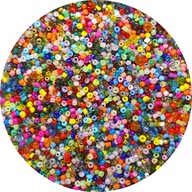 Malé sklenené korálky SEEDS Mix 2mm 30g soutache Malé sklenené korálky SEEDS Mix 2mm 30g soutache