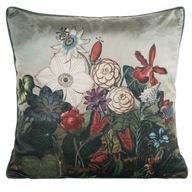 Zamatová obliečka na vankúšik s motívom kvetov 45x45 cm - Premium zamat na zips Zamatová obliečka na vankúšik s motívom kvetov 45x45 cm - Premium zamat na zips