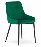 Stolička MONZA - zelený zamat x 4