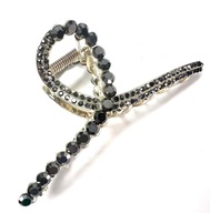 Strieborná čeľusťová spona so zirkónmi Lolita Accessories Graphite Strieborná čeľusťová spona so zirkónmi Lolita Accessories Graphite