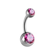 TYTAN Piercing do pupka 8mm kubický zirkón RE TYTAN Piercing do pupka 8mm kubický zirkón RE
