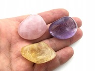 Rose quartz citrín ametyst set ako darček Rose quartz citrín ametyst set ako darček