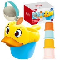WOOPIE BABY Vodné vedierko do vane s kačičkou a napájadlom + poháre