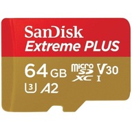 4K film Super rýchla karta SanDisk 64 GB micro SDXC