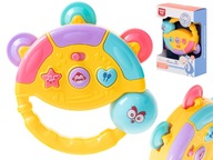 Tamburína, interaktívna, hudobná hračka pre deti, žltá