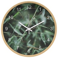Nástenné hodiny ticho splývavé moderné listy 25cm Nástenné hodiny ticho splývavé moderné listy 25cm