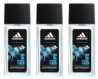 Adidas Ice Dive Deodorant 75 ml pánsky atomizér na sklenenú fľašu