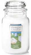 Veľká vonná sviečka Yankee Candle Clean Cotton