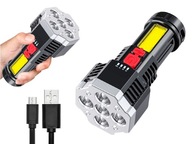 NABÍJACIA BATERKA USB HĽADANIE 5LED OSL + COB NABÍJACIA BATERKA USB HĽADANIE 5LED OSL + COB