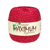 Šnúra Opus Natura MAXIMUM METALLIC č. 1554 červená so zlatou niťou, 100g Šnúra Opus Natura MAXIMUM METALLIC č. 1554 červená so zlatou niťou, 100g