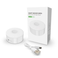 Alarmová siréna Tuya ZigBee 85dB s teplomerom Alarmová siréna Tuya ZigBee 85dB s teplomerom