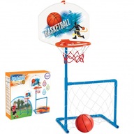 Sada 2v1 WOOPIE Basketbalová futbalová bránka + lopta