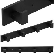 NÁstenný VEŠIAK NA OBLEČENIE, ČIERNA LOFT, 35,5 cm NÁstenný VEŠIAK NA OBLEČENIE, ČIERNA LOFT, 35,5 cm