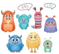 Magnety na chladničku MONSTERS SET monštrá Magnety na chladničku MONSTERS SET monštrá