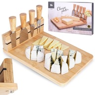 SYROVÁ doska, syr, údeniny, snacky, chuťovky + nože, darčeková sada SYROVÁ doska, syr, údeniny, snacky, chuťovky + nože, darčeková sada