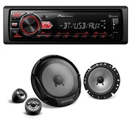 Rádio PIONEER MVH-29BT + 165 mm reproduktory KFC-E170P Rádio PIONEER MVH-29BT + 165 mm reproduktory KFC-E170P