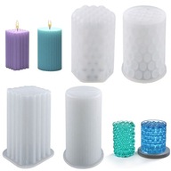 Silikónová forma na voskové sviečky DIY forma 4 ks Silikónová forma na voskové sviečky DIY forma 4 ks