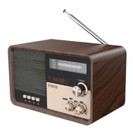 NOVEEN KUCHYNSKÉ RÁDIO DREVENÉ RETRO BLUETOOTH