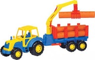 Plastový traktor s prívesom, mix farieb POLESIE