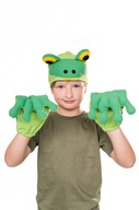 Kostým žaby s klobúkom a rukavicami