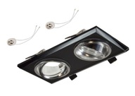 MOVABLE svietidlo s dvojitým sklom pre LED GU10 čierne MOVABLE svietidlo s dvojitým sklom pre LED GU10 čierne