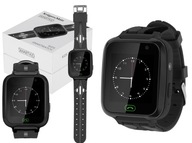 Čierne inteligentné hodinky Kruger&Matz Smartkid