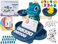 Učenie hry Počítanie a angličtina - Balance Balance Scale DINOSAUR - Učenie hry Počítanie a angličtina - Balance Balance Scale DINOSAUR -